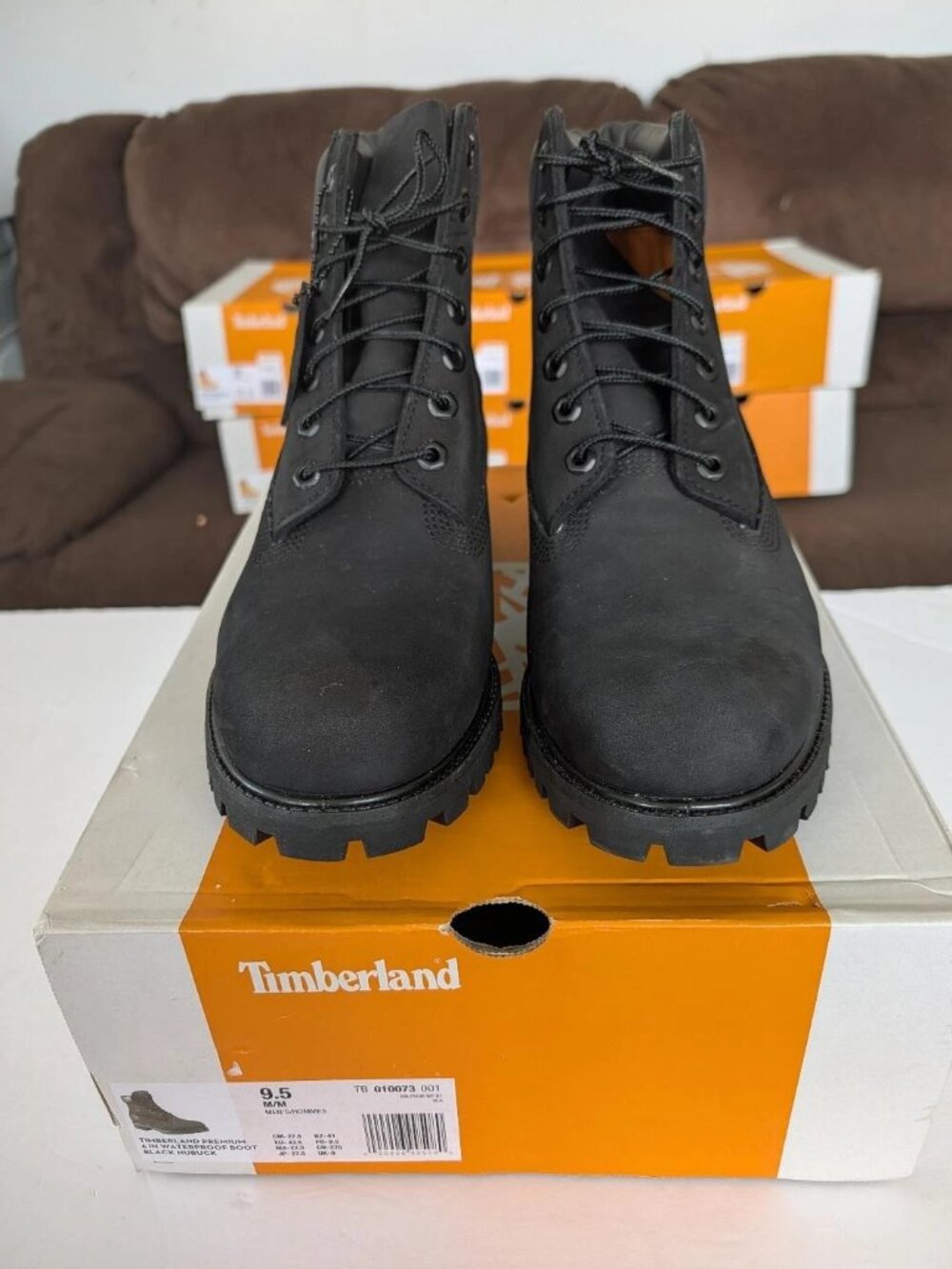 Timberland Men's Premium Waterproof Boots, Black, Sz 9 to 11 -New in Box
